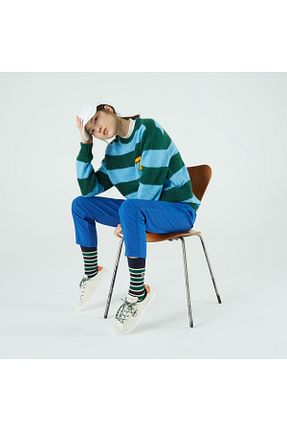 شلوار کرمگن آبی زنانه اسلیم Lacoste - کد 199858013