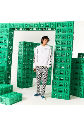 سوئیشرت سفید مردانه ساده Lacoste - کد 712235494