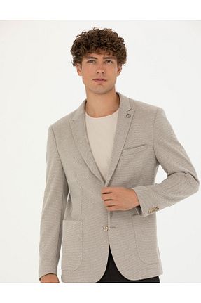 کت بژ مردانه سوپر اسلیم فیت Pierre Cardin - کد 839656418