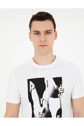 تیشرت سفید مردانه اسلیم فیت Pierre Cardin - کد 829195975