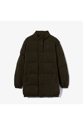 کاپشن خاکی زنانه رگولار Lacoste - کد 635649451