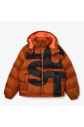 کاپشن قهوه ای مردانه اورسایز Lacoste - کد 679741901