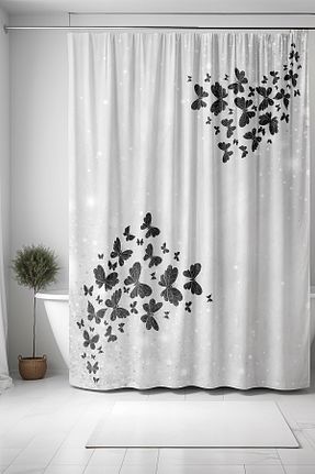 پرده حمام طوسی 1 Evpanya - کد 870269762