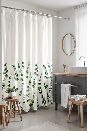 پرده حمام سبز 1 Evpanya - کد 870270209