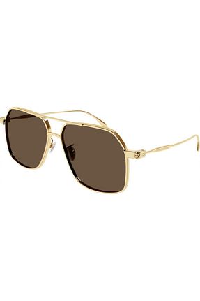 عینک آفتابی قهوه ای زنانه UV400 ALEXANDER MCQUEEN - کد 457070971