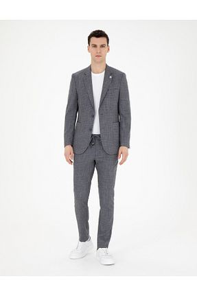 کت و شلوار سرمه ای مردانه یقه کتی Pierre Cardin - کد 834893466