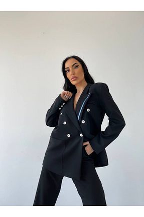 ست بالاتنه و پائین تنه مشکی زنانه بافتنی Rabury Butik - کد 817429942