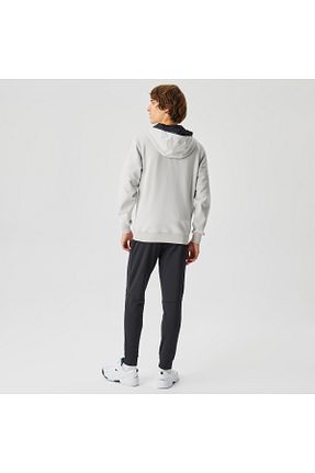 سوئیشرت طوسی مردانه چاپی Lacoste - کد 411316253