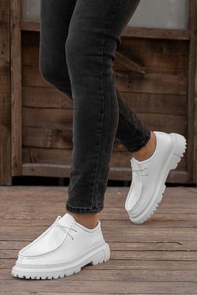 کفش اسنیکر سفید مردانه بند دار Zegeshoes - کد 832563355