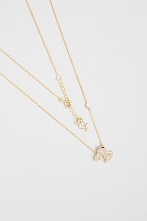 گردنبند نقره زرد زنانه 925 عیار So Chic - کد 870029397