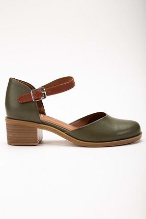 صندل سبز زنانه پاشنه تخت ANALİN SHOES - کد 836337415