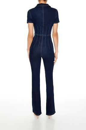 سرهمی آبی زنانه آستین کوتاه Forever 21 - کد 870638060