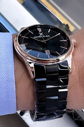ساعت مچی مشکی مردانه 43 میلی متر Daniel Klein - کد 870042542