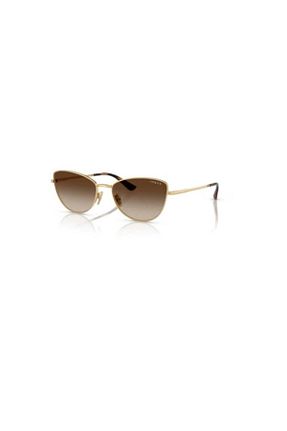 عینک آفتابی قهوه ای زنانه UV400 Vogue - کد 870045788
