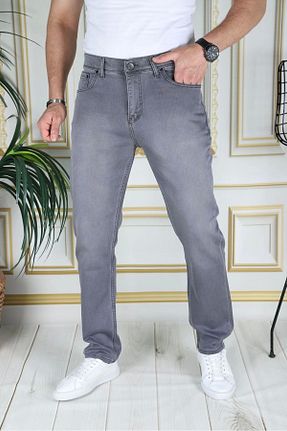 شلوار طوسی مردانه بافتنی PHANTOM JEANS - کد 828479497
