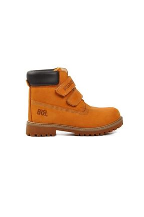 بوت / نیم بوت زرد بچه گانه چرم خالص Bulldozer - کد 870071465