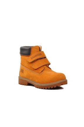 بوت / نیم بوت زرد بچه گانه چرم خالص Bulldozer - کد 870071465