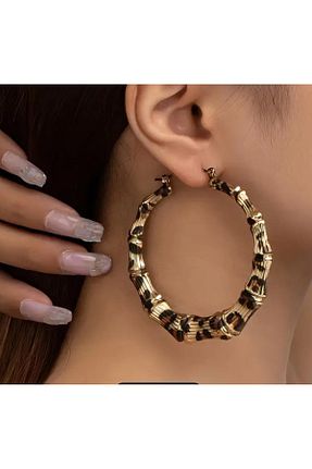 گوشواره جواهر قهوه ای فلزی ISTBIRD ACCESSORIES - کد 870090546