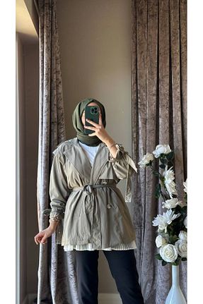 ترنچکت خاکی زنانه پلی استر MISEY BOUTIQUE - کد 870735675