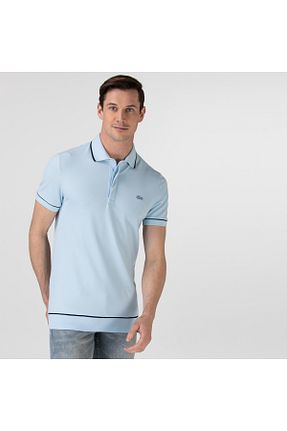 پولوشرت آبی مردانه پنبه ای Lacoste - کد 42891974