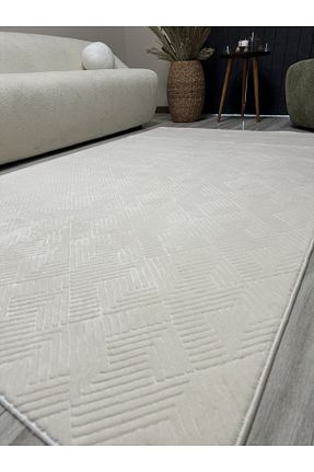 فرش بژ قابل شستشو Geus Halı - کد 922370495