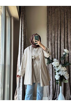 ترنچکت طوسی زنانه پنبه ای MISEY BOUTIQUE - کد 870740107