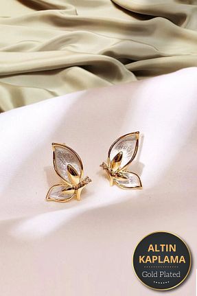 گوشواره جواهر سفید زیرکن cosita - کد 369917925
