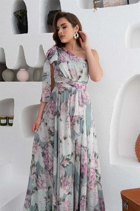 لباس مجلسی و فارغ التحصیلی سبز زنانه شیفون CARMEN - کد 283969946