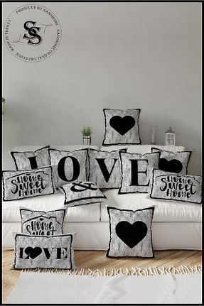 کوسن و روکش کوسن طوسی مخمل SasoHome - کد 186020593