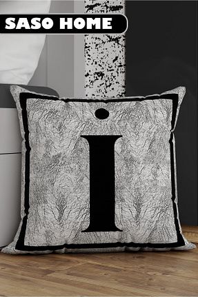 کوسن و روکش کوسن سفید مخمل SasoHome - کد 176050803