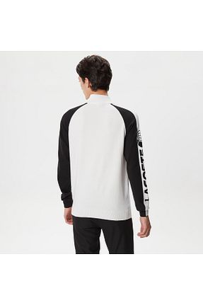 پلیور سفید مردانه ساده Lacoste - کد 814806516