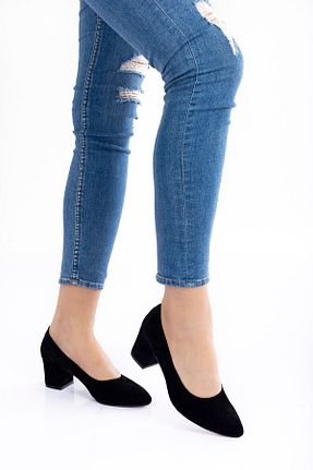 کفش مجلسی مشکی زنانه پاشنه پلتفرم KAYRA VARDAR SHOES - کد 870178898