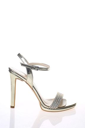 کفش مجلسی طلائی زنانه چرم مصنوعی KAYRA VARDAR SHOES - کد 870178848