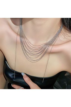 گردنبند جواهر زنانه فلزی TakıConcept - کد 870186480