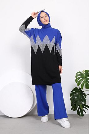 ست بالاتنه و پائین تنه سرمه ای زنانه تریکو nacar çarşı - کد 870187943