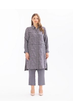 شلوار سایز بزرگ طوسی زنانه بافتنی Gala-Xi - کد 836053358