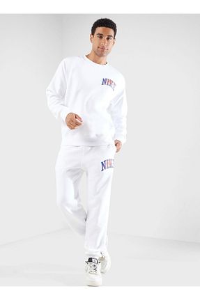 پائین تنه گرمکن اسپرت سفید مردانه مقاوم در برابر هوای سرد Nike - کد 870835913