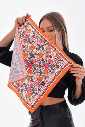 دستمال گردن نارنجی زنانه پلی استر MARBERRY - کد 870217872