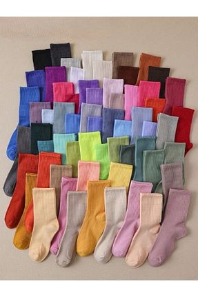 جوراب قرمز زنانه پنبه ای WORTHY SOCKS - کد 356582564