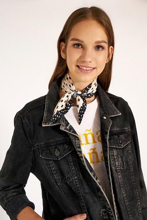 دستمال گردن مشکی زنانه پلی استر MARBERRY - کد 870217957