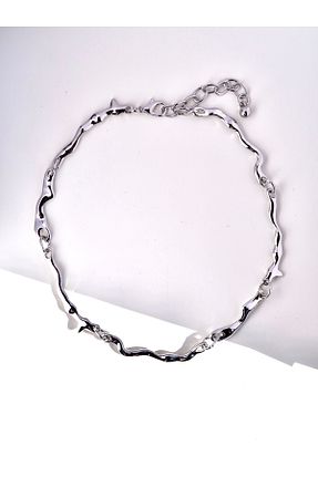 گردنبند استیل ( فولاد ) زنانه رودیوم Roosvel - کد 870208729