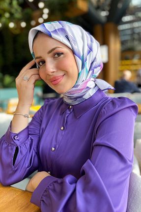 روسری رنگی پلی استر Armine - کد 869188946