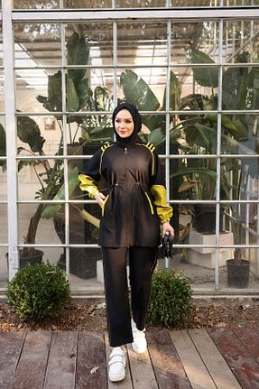 ست گرمکن حجاب مشکی زنانه رگولار Ryzi Moda - کد 856856184