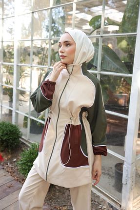 ست گرمکن حجاب بژ زنانه رگولار Ryzi Moda - کد 853787154