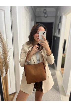 کیف دوشی قهوه ای زنانه جیر hill bag - کد 870220077