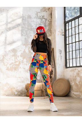 ساق شلواری اسپرت قرمز زنانه بافتنی LizzSpor - کد 255178295