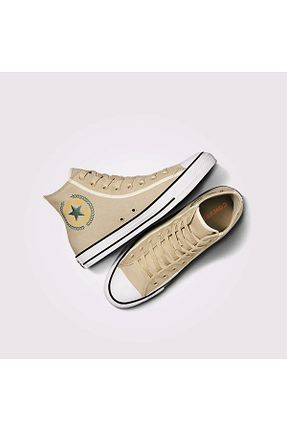 کفش اسنیکر بژ زنانه بند دار Converse - کد 870223135