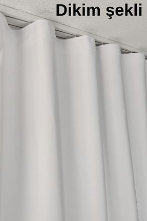 پرده زمینه سفید پلی استر MebelPort Curtain - کد 870223024