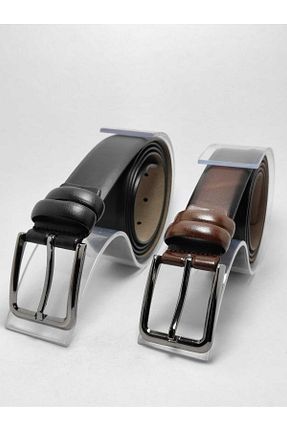 کمربند مشکی مردانه چرم مصنوعی genuine leather company eds - کد 142488141