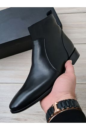 بوت / نیم بوت مشکی مردانه پاشنه تخت Özel Yapım - کد 870241415